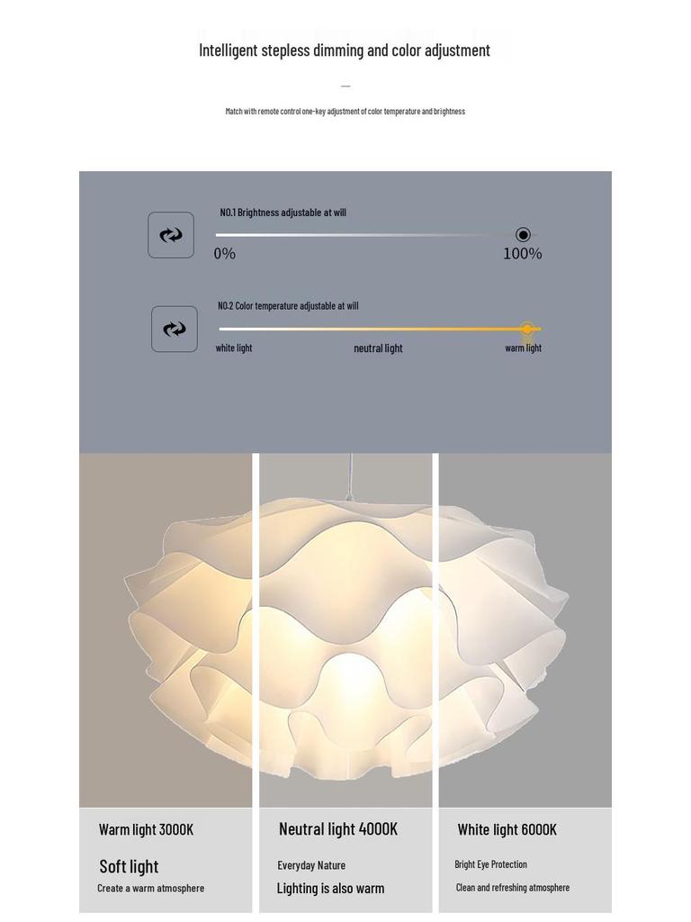 Modern Nordic Chandelier: Creative Warm Lighting for Living Room, Restaurant, Master Bedroom, and Children's Room