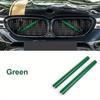 2 tiras de ajuste de parrilla delantera para BMW F10 F11 F01 F02 F03 F04 F07 F06 F12 F13 F39 F48, marco de cubierta de tiras de parrilla delantera, pegatinas decorativas para coche