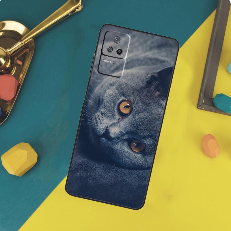 British Shorthair Cat Case For Xiaomi 13T 11T 12T 14T Pro 13 14 15 Ultra POCO X7 Pro X3 X5 X6 F5 F6 M6 Pro Funda
