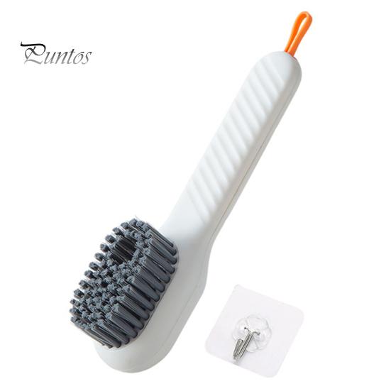 

1/2 шт. чистящая щетка, дозатор мыла, эффективная дренажная система, мягкая щетина, щетка для обуви для дома, кухни, ванной комнаты белый