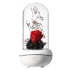 USB Uppladdningsbar Evig Blomma Doft Nattlampa Tyst Lavalampa Mini Eterisk Olja Skrivbordslampa Julklapp Sovrumsdekor