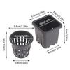 10Pcs Reusable Hydroponic Mesh Cover Hydroponic Planting Basket Plant Seedlings Planting Plastic Mesh Pot Garden Supplies