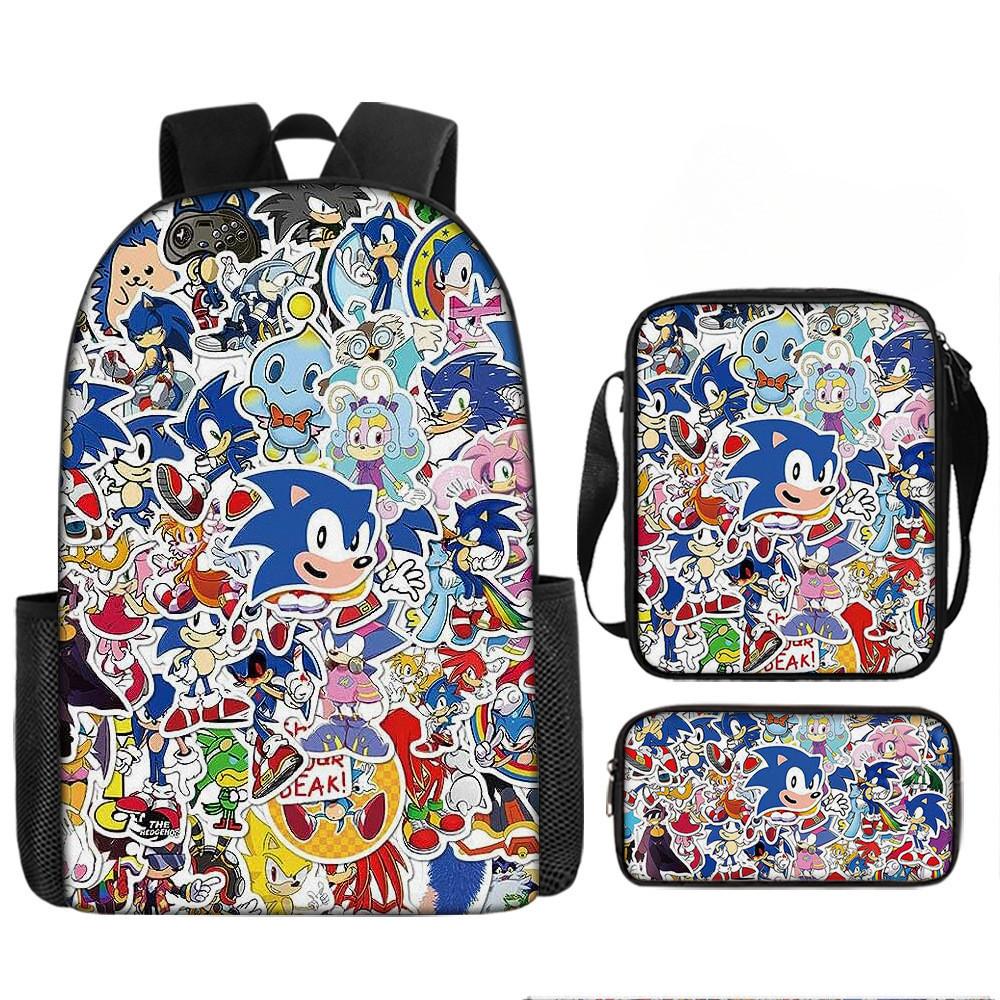 Disney Stitch School Backpack Oxford Cloth Lightweight Breathable Bookbag For Kids