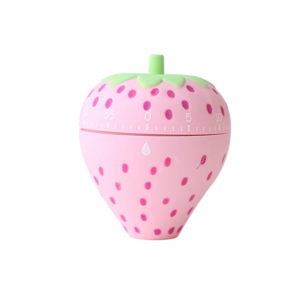 Clear Ringtone Strawberry Kitchen Timer No Electricity Needed Countdown Clock  Facial Mask