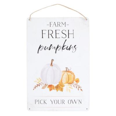 Ūkio šviežumo moliūgai metalinė lentelė