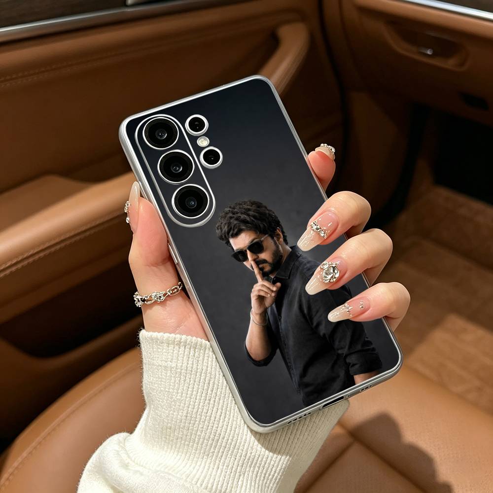 Thalapathy Vijay India Clear Soft Silicone Phone Case forSamsung S25, S24, S21, S22, S23, S30, Ultra, S20, Plus