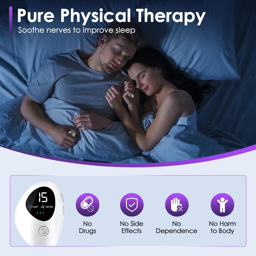 Handheld CES Sleep Aid Device Microcurrent EMS Pulse Hypnosis for Insomnia Mental Stress Anxiety Relief And Relaxation