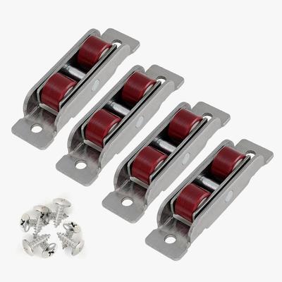 4 Pcs/lot Stainless Steel Door 88 Type Window Silent Nylon Pulley Wheel Sliding Door Fittings Glass Door Sliding Rollers