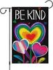 Be Kind Pride Garden Ag 12x18 Inch Double Sided, LGBTQ Pride Parade Rainbow Community Gay Lesbian Transgender Bisexual Pro PPZ