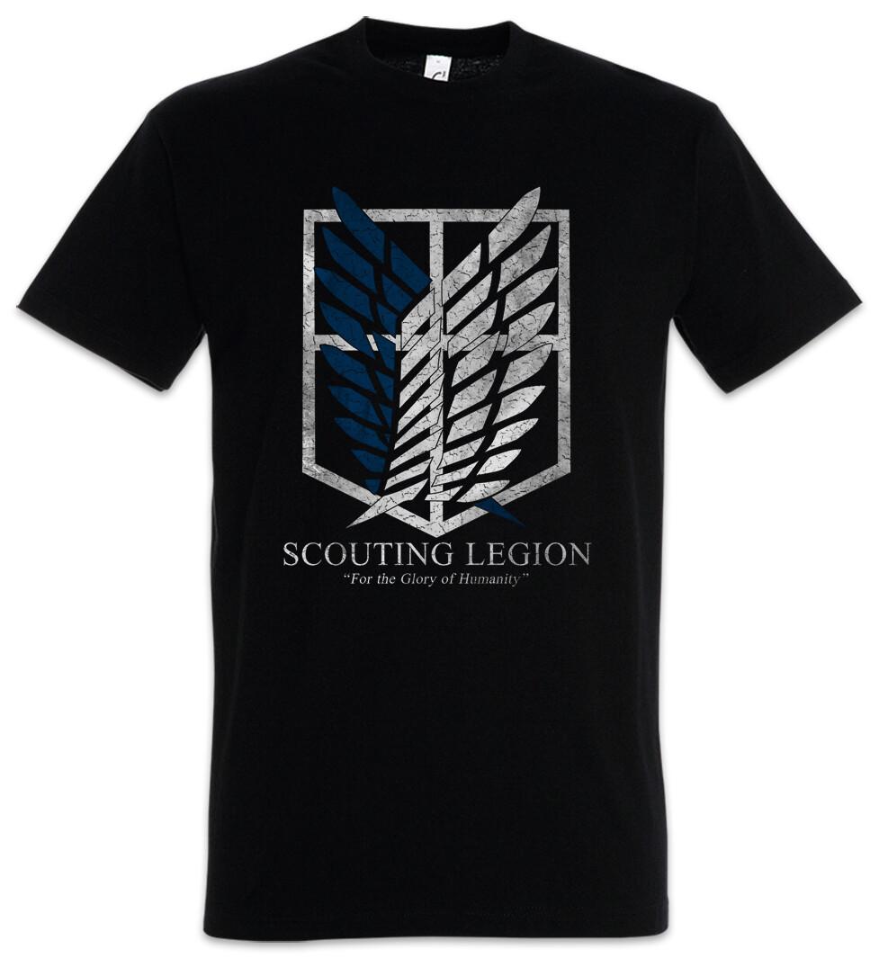 

Scouting Legion T-Shirt Mens Womens Tees Top Attack On Logo Symbol Titan Sign Game Scout Regiment 2XL