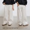 Women's White Loose Wide-Leg Casual Pants