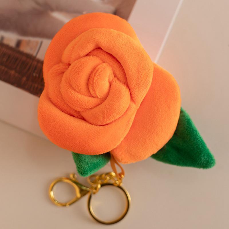 Portachiavi con Ciondolo Fiore di Rosa Colorato - Regalo Creativo di San Valentino per la Fidanzata