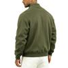 Men's Color Lined Zip Up Jacket Casual Long Sleeve Cardigan Coat