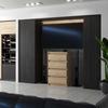 Sonoma Oak Chest of Drawers with 4 Drawers 60 CM TV Cabinet Living Room Bedroom Furniture