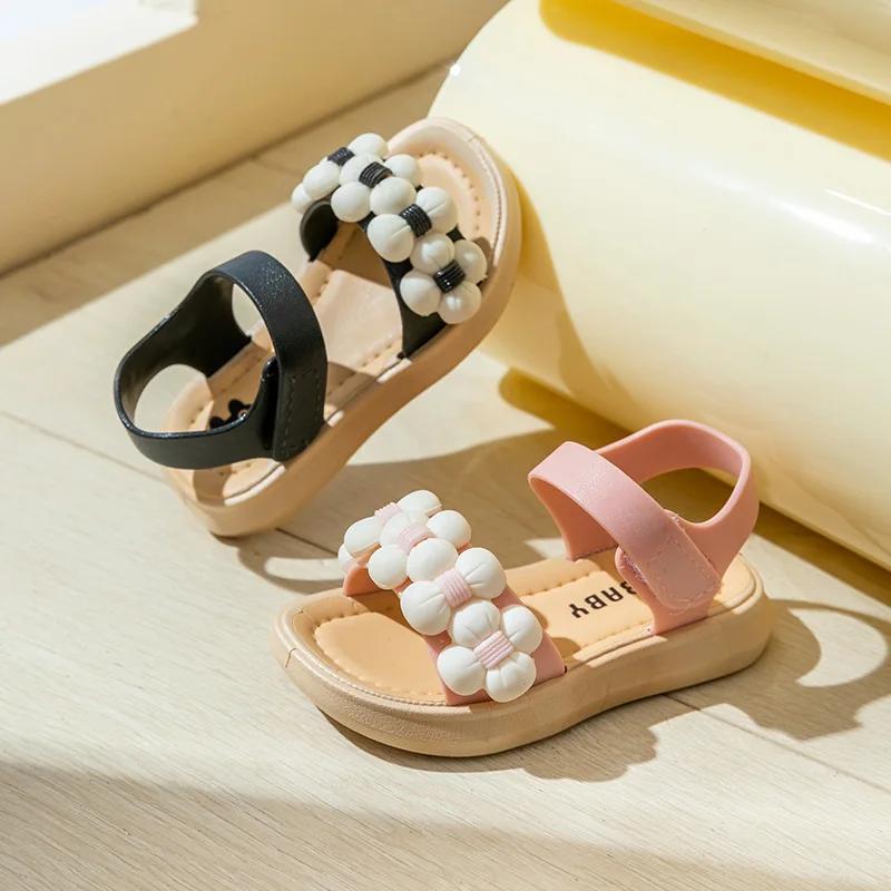 New Children's Slippers Summer Girls and Boys Bathroom Home Anti Slip Beach Shoes Soft Soled Baby Sandals