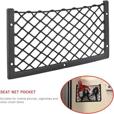 1/2/3pcs Car Mesh Bag Holder Car Storage Mesh Bag with Frame Car Mesh Storage Bag