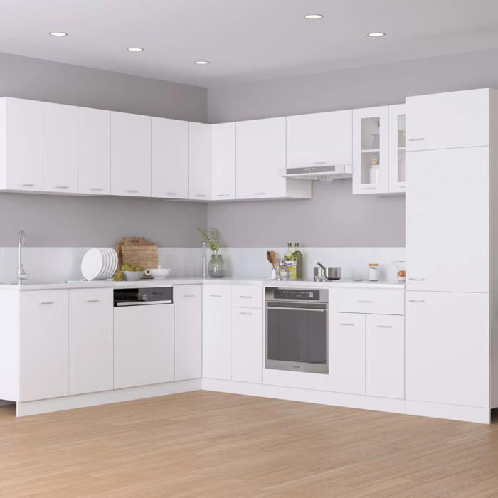 VidaXL Corner Wall Cabinet White 57x57x60 Cm Wood 802537
