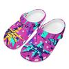 Unisex EVA Garden Shoes Color Printed Lightweight Breathable Slip On Clogs Beach Pool Bathroom Home Summer Wear Soft Comfort