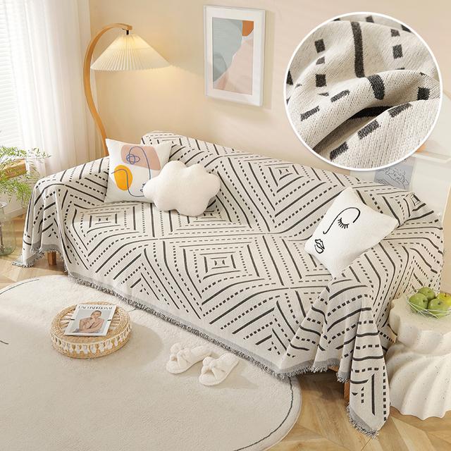 

Одеяло с принтом, мягкий съемный чехол для дивана для гостиной, моющиеся нескользящие диванные одеяла различных размеров для украшения дома 130x180 cm