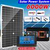 6000W 50Hz Solar Power System Inverter Solar Panel Battery Charger Complete Controller Home Grid Camp Phone USB 200W