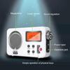 Shower Radio Speaker, AM/FM Radio with LCD Display, Portable Stereo Radio with Earphone Port for Home, Beach, Hot Tub, Bathroom, and Outdoor Use