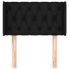 VidaXL Headboard with Ears Black 83x16x78-88 Cm Fabric3119080