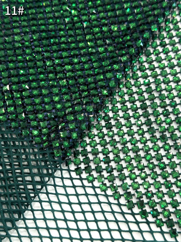 Heavy Process Crystal Decor Gold Stones for Party Dress Series, Embroidery Elastic net Lace, Super Top Quality Fabric For Party