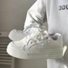 Fashion Student Girl Small White Shoes Autumn New Punk Style Round-toe Leather Casual Shoes Trend All-match Women Sneakers Zapatos Mujer