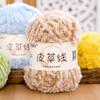 Long Plush Faux Fur Yarn Thickness Knitting Yarn Thread New Fluffy Mink Yarn  DIY Crocheting Hat