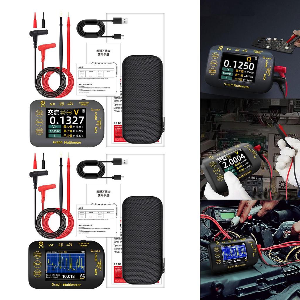 20,000 Digital Multimeter, Handheld Multifunction Ammeter, Tester for Automotive Engineers And