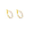 Niche High-End Crystal Earrings: Versatile, Exaggerated Large Hoops for Women