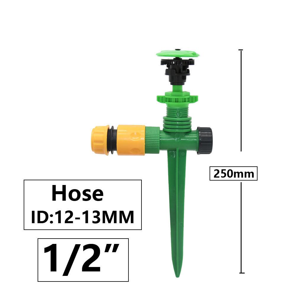 1/2" Male Thread Automatic Rotating Jet Sprinklers Nozzles For Garden Irrigation Lawn Greenhouse Farm