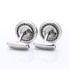Dunhill Cufflinks with Ball Bearings and Logo 24RUS8202040 Men's Plate, Silver, [Used]