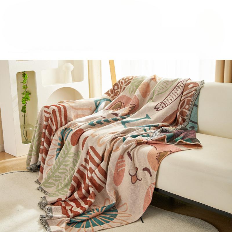 INS Style Four Seasons Universal Sofa Towel Sofa Cover All-Inclusive Light Luxury Sofa Full Cover Cloth High Sense