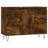 VidaXL Armoire salle de bain chêne fumé 80x33x60cm bois d'ingénierie 831657