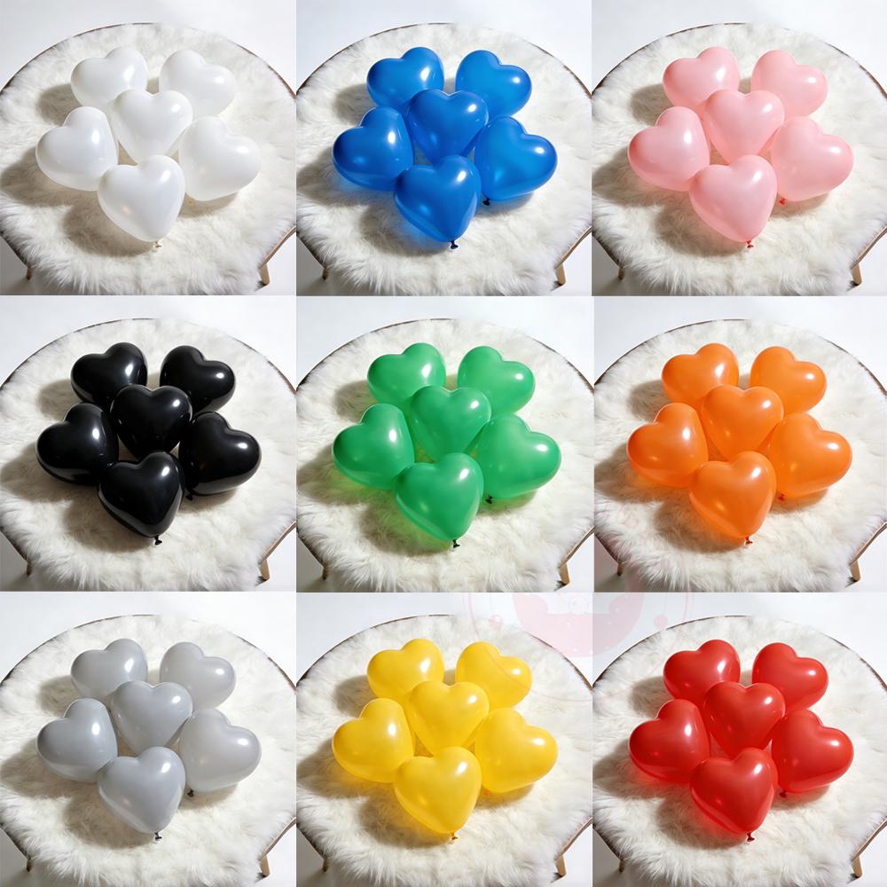 

50/100pcs Colorful Heart Balloons Inflatable Latex Balloon Valentine Day Wedding Party Anniversary Decoration Supplies Wholesale 10inch 50pcs