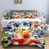 Super Sentai Hero Squad Duvet Cover Pillowcase Bedding Set Adult Boy Bedroom Decoration Children Gift Single Double Large Size