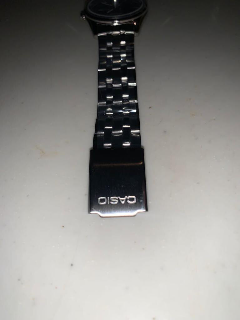 CASIO WATER RESIST 5BAR Brand Working Japanese Quartz Date Round Case Watch, New, Condition, Display, Movement, Display, Vintage