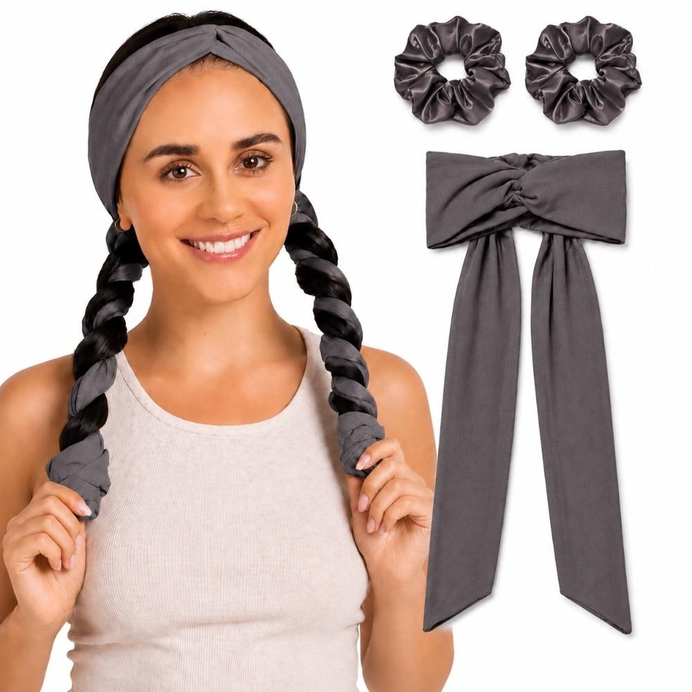 Diadema de Rulos Suaves sin Calor 2 en 1 Herramienta de Peinado Rizador de Pelo Simple para Dormir para Mujeres