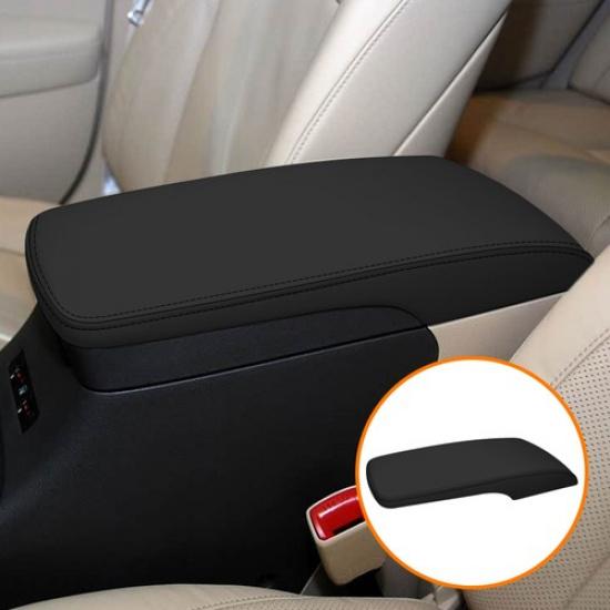 Fits 2010-2012 Lexus ES350 Black Vinyl Leather Center Console Lid Armrest Cover