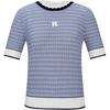 Casual Commuting Trendy Travel Light Luxury Color Block Pullover Short Sleeve T-Shirt Women Tops M22E2323319