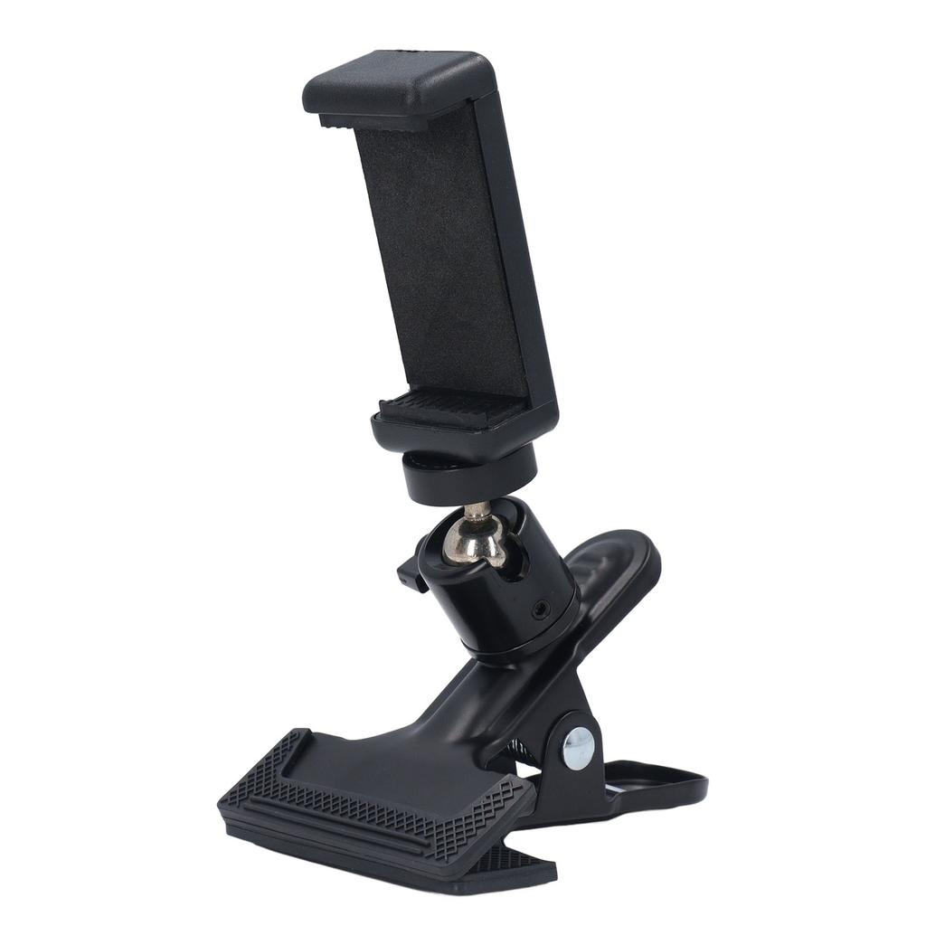 Guitar Head Phone Holder 360 Degree Ball Head Clip On Phone Mount for 5.5‑7.5cm Phones