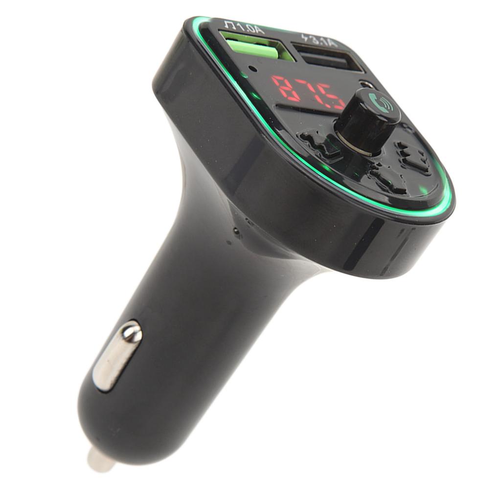 Bluetooth Transmitter for Car Wireless Cigarette Lighter Hands Free Calling Car Radio Music Adapter USB Charger with
