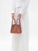 Songmont Song Large Cube Tote Genuine Shoulder Luxury Bag for Black Size M Bag, Bag, Women's Bucket-Shaped Bag, Leather, Picotin-Style Bag, Handbag,