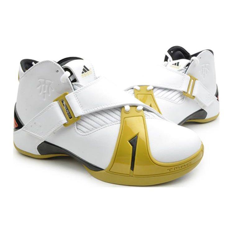 Adidas T Mac 5 Versatile Non-Slip Lightweight Mid-Top Basketball Shoes Men Sneakers White Platinum Q16192