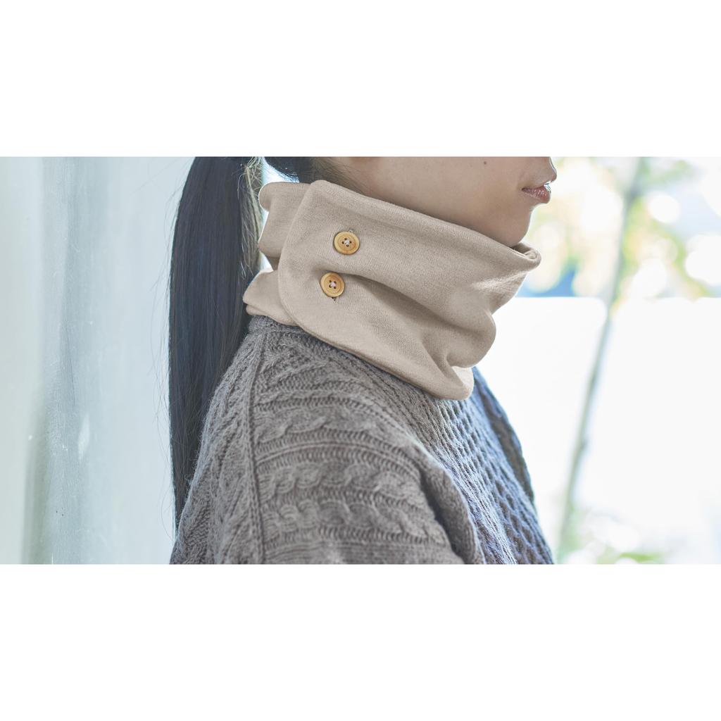 [Thermos] ONDO Warm Neck Warmer Gray Microfleece Liner for Cold Protection Winter Essentials
