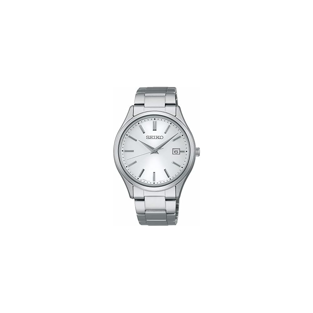

Seiko Selection SBPX143 Мужские часы серии S с солнечным питанием Белый циферблат Нержавеющая сталь Календарь даты Парная модель
