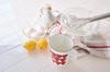 Plune Enamel Measuring Cup L Measuring Cup Red Strawberry