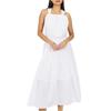 Womens/Ladies Tiered Halter Neck Sleeveless Midi Dress