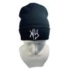 1pcs Hip Hop Embroidered Beanie Hats For Men Women Winter Warm Stretchable High Quality Knit Hat Couple Gift Accessories Black W